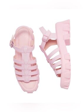 Zoe Barbie  pink Gladiator sandals by Justfab size 10